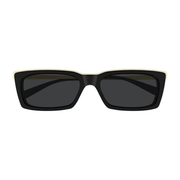 NEW SL766 001 SAINT LAURENT SUNGLASSES UNISEX BLACK SQUARE EYEWEAR - Picture 2 of 5